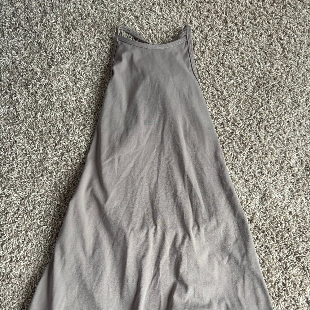 SET ACTIVE BEIGE MINI DRESS